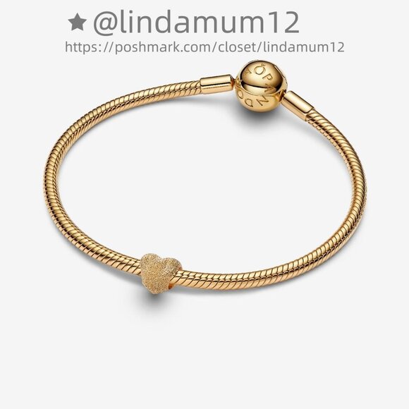 Pandora Textured Heart Mini Charm - Picture 3 of 7